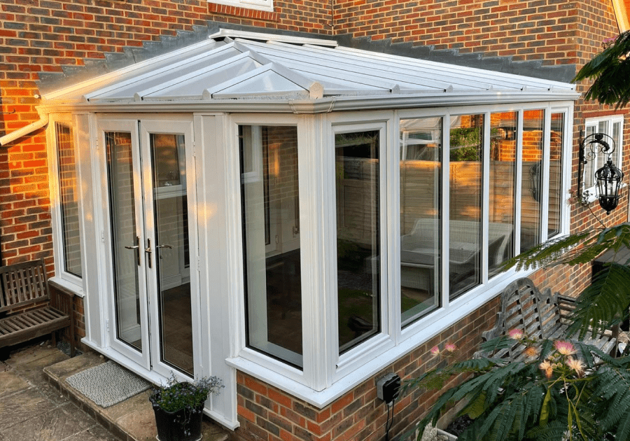 Dual insulation: conservatory roof inside and outside