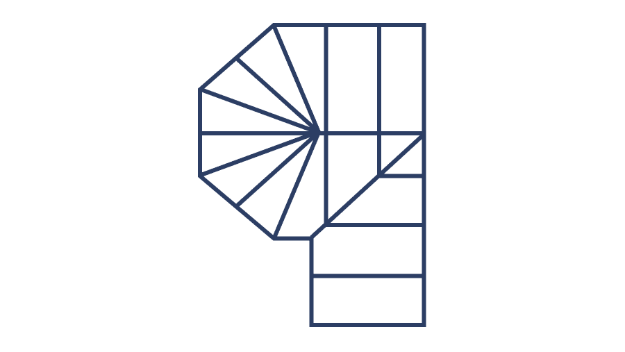 P-shape conservatory