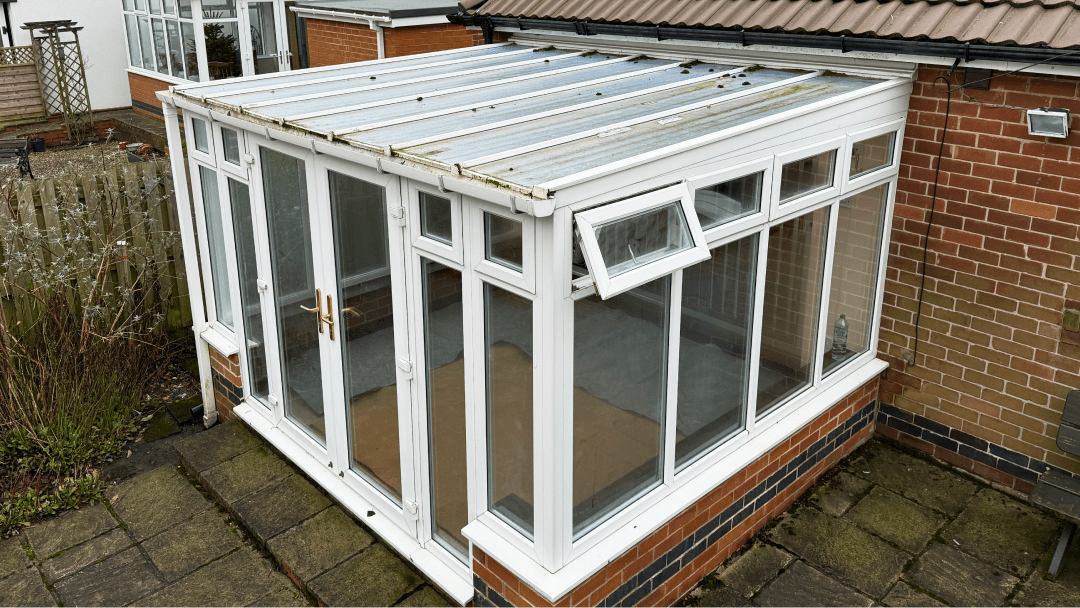 Conservatory before Ultralite Insulation