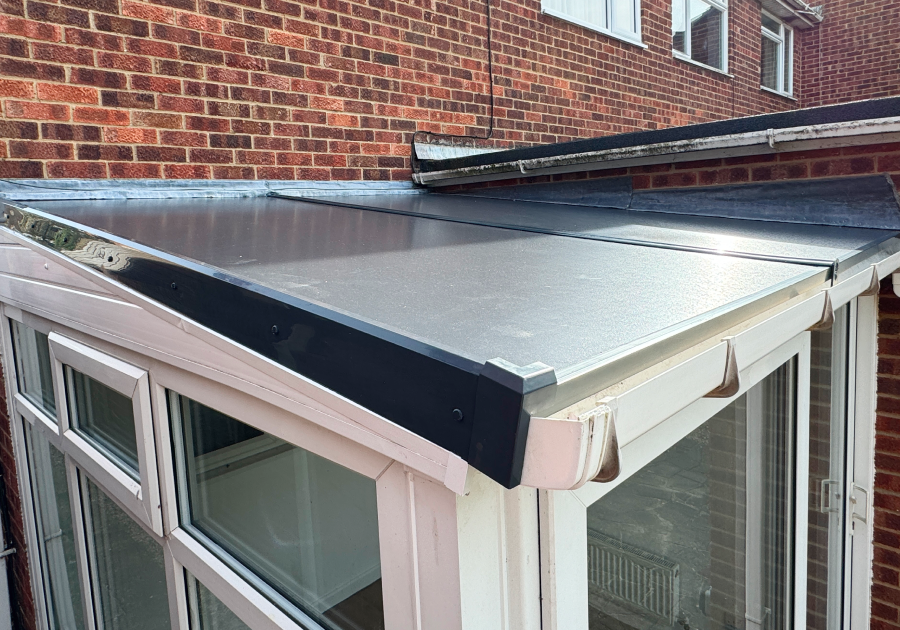 ultralight conservatory roof ceiling replaced