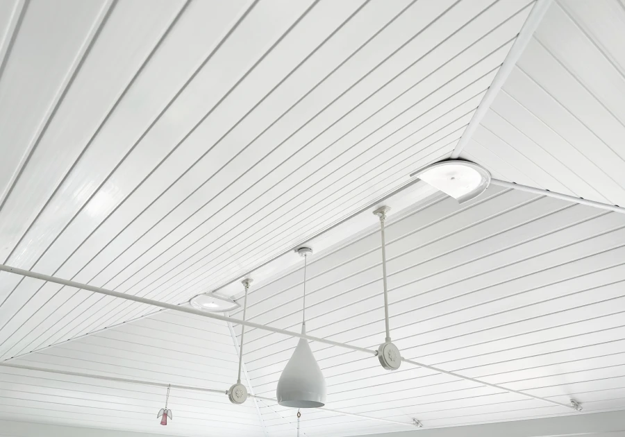 Insulated internally, polycarbonate roof