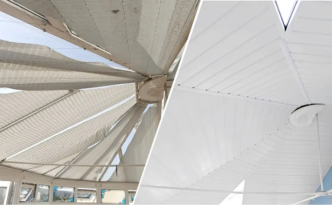 Brighton Conservatory Insulation: Mirrored Glass Tint and Insulated Conservatory Roof Ceiling