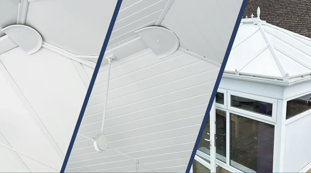 Dual conservatory roof insulation system