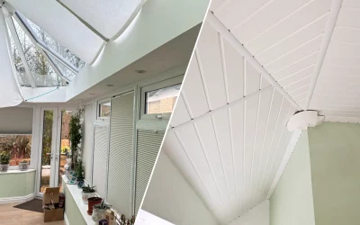 Efficway Blog 6 Insulated Conservatory Ceiling Installation for an L-Shape Gullwing Conservatory in Oxfordshire