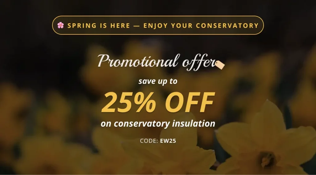 conservatory panels insulation offer